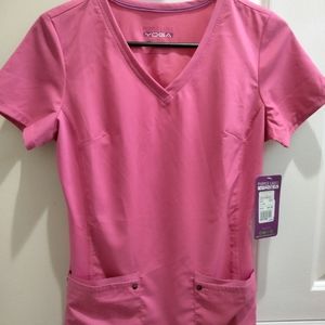NWT Healing Hands Purple Label Yoga Scrub Top